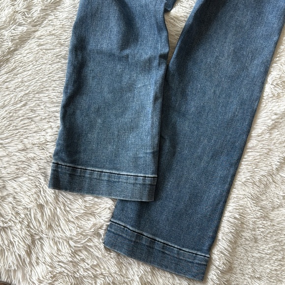 FAHERTY wide leg jean stretch terry patch pocket ankle pant  size 24 - Picture 7 of 13